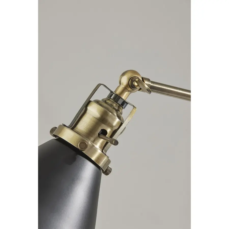 Compact Industrial Desk Lamp with Adjustable Shade - Image 3