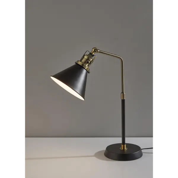 Compact Industrial Desk Lamp with Adjustable Shade - Image 7