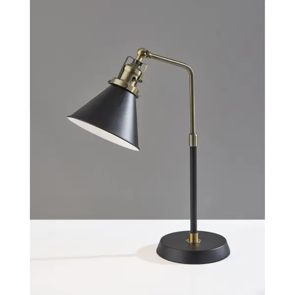 Compact Industrial Desk Lamp with Adjustable Shade - Image 8