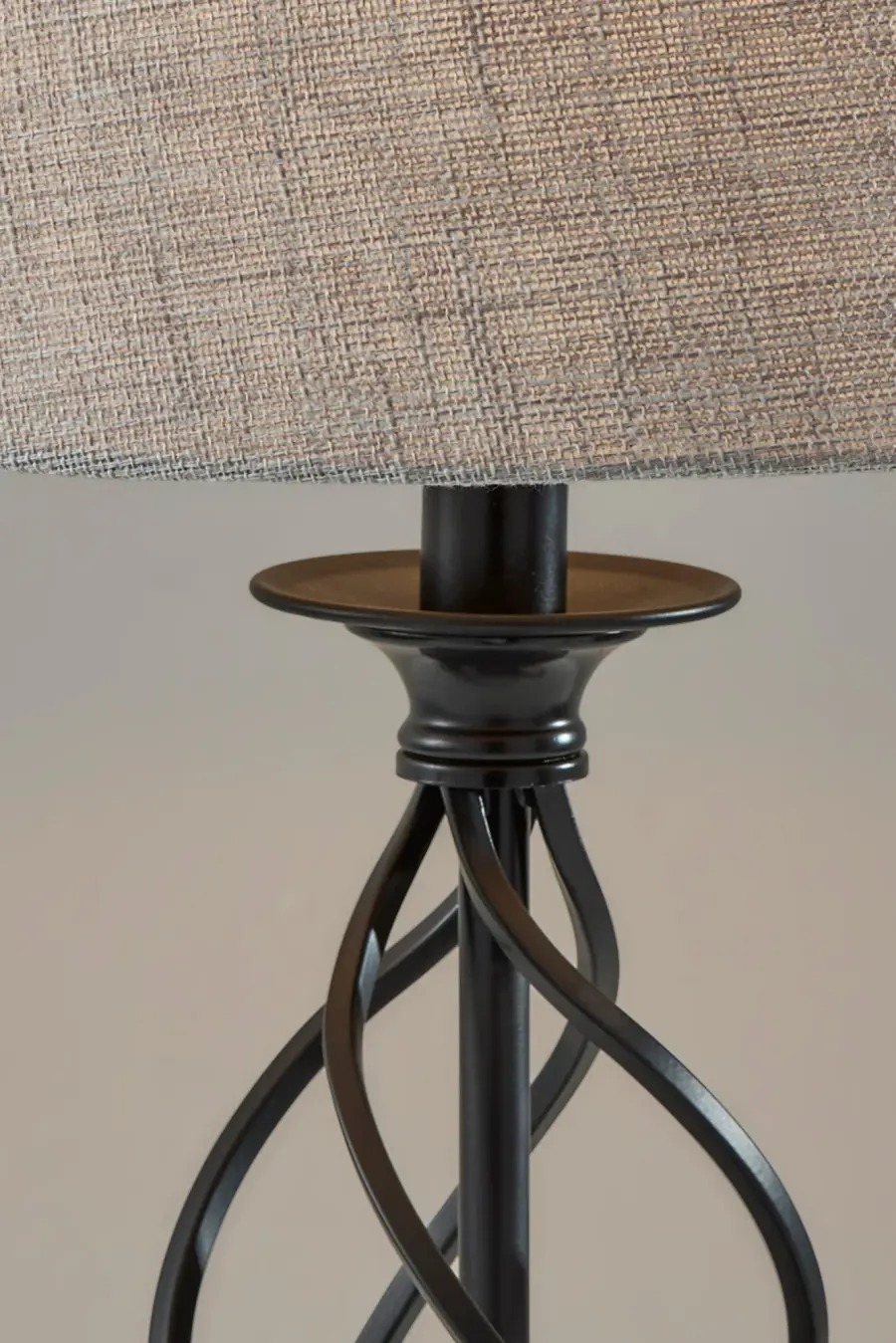 Darcy Table Lamp with Grey Shade - Image 5