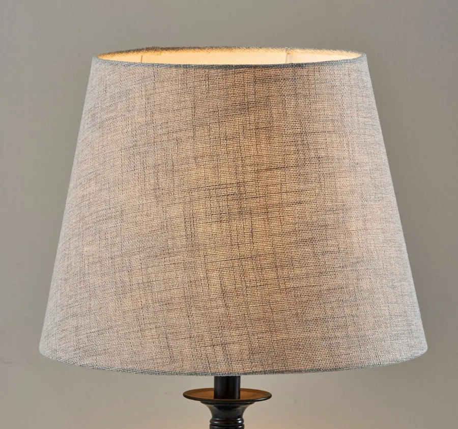 Darcy Table Lamp with Grey Shade - Image 8