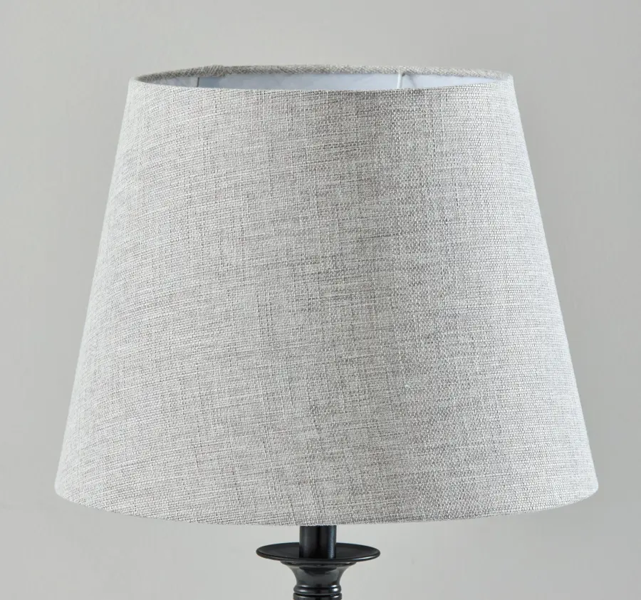 Darcy Table Lamp with Grey Shade - Image 9
