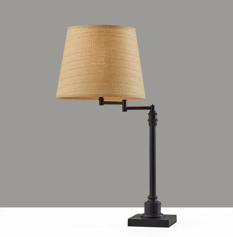 Dante Table Lamp with Natural Rattan Shade - Image 3
