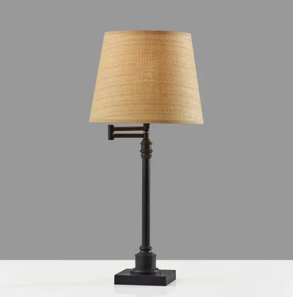 Dante Table Lamp with Natural Rattan Shade - Image 4