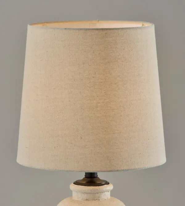 Artisan-Crafted Ceramic Table Lamp with Textured Elegance - Image 5