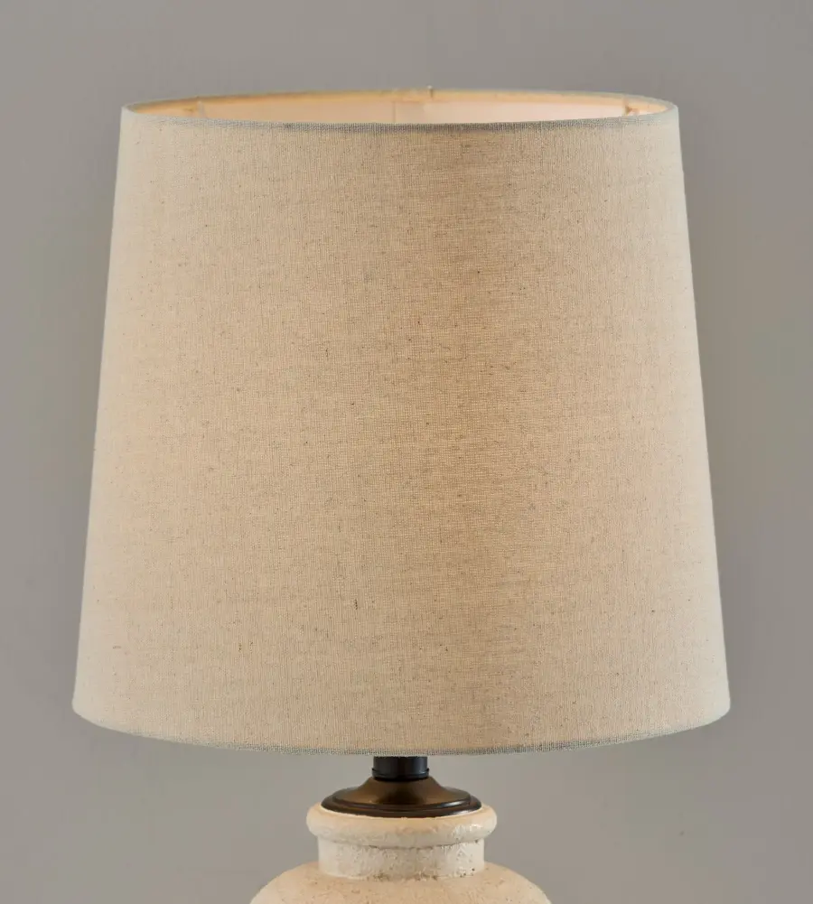 Artisan-Crafted Ceramic Table Lamp with Textured Elegance - Image 5