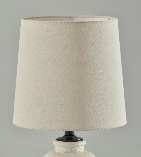 Artisan-Crafted Ceramic Table Lamp with Textured Elegance - Image 6
