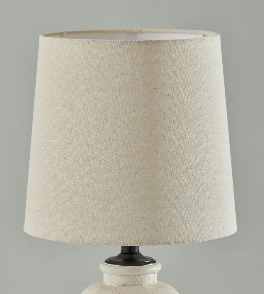 Artisan-Crafted Ceramic Table Lamp with Textured Elegance - Image 6