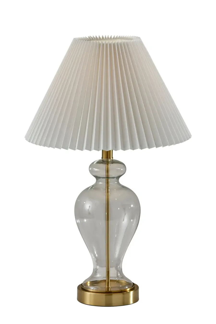 Sonata Table Lamp with Pleated Shade - Image 1