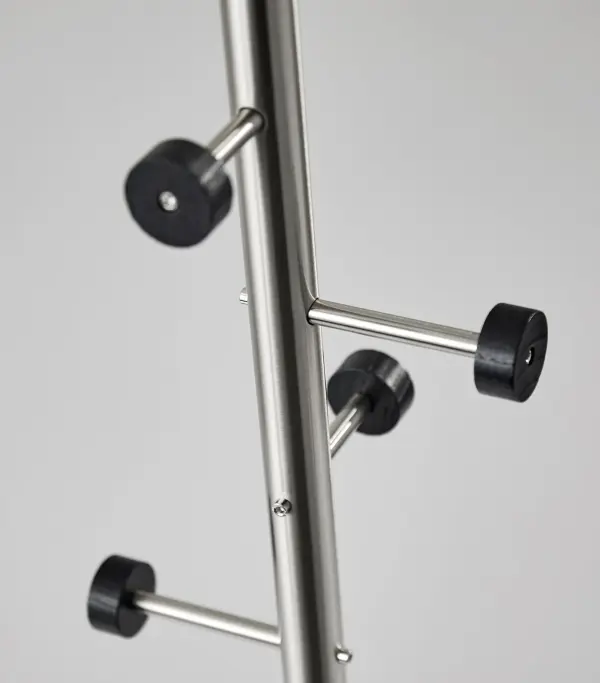 Swizzle Coat Rack in Brushed Steel - Image 3