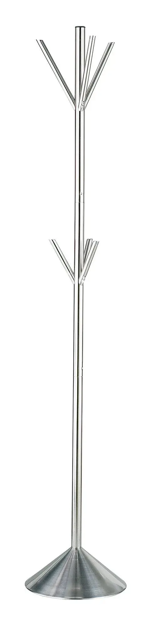 Pegs Coat Rack in Brushed Steel - Image 1