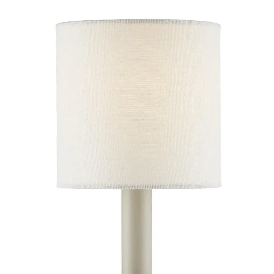 Off-White Fine Grasscloth Chandelier Shade
