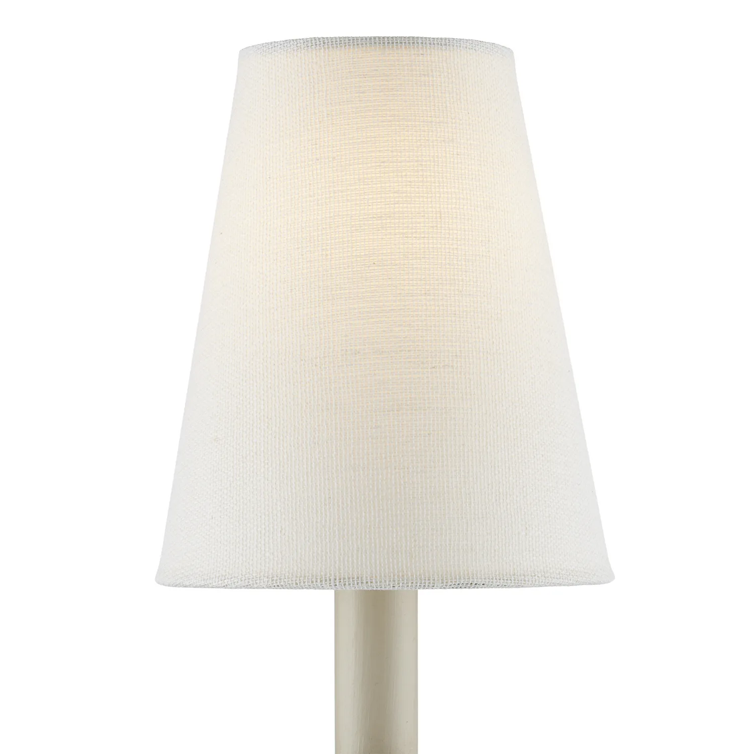 Off-White Fine Grasscloth Chandelier Shade