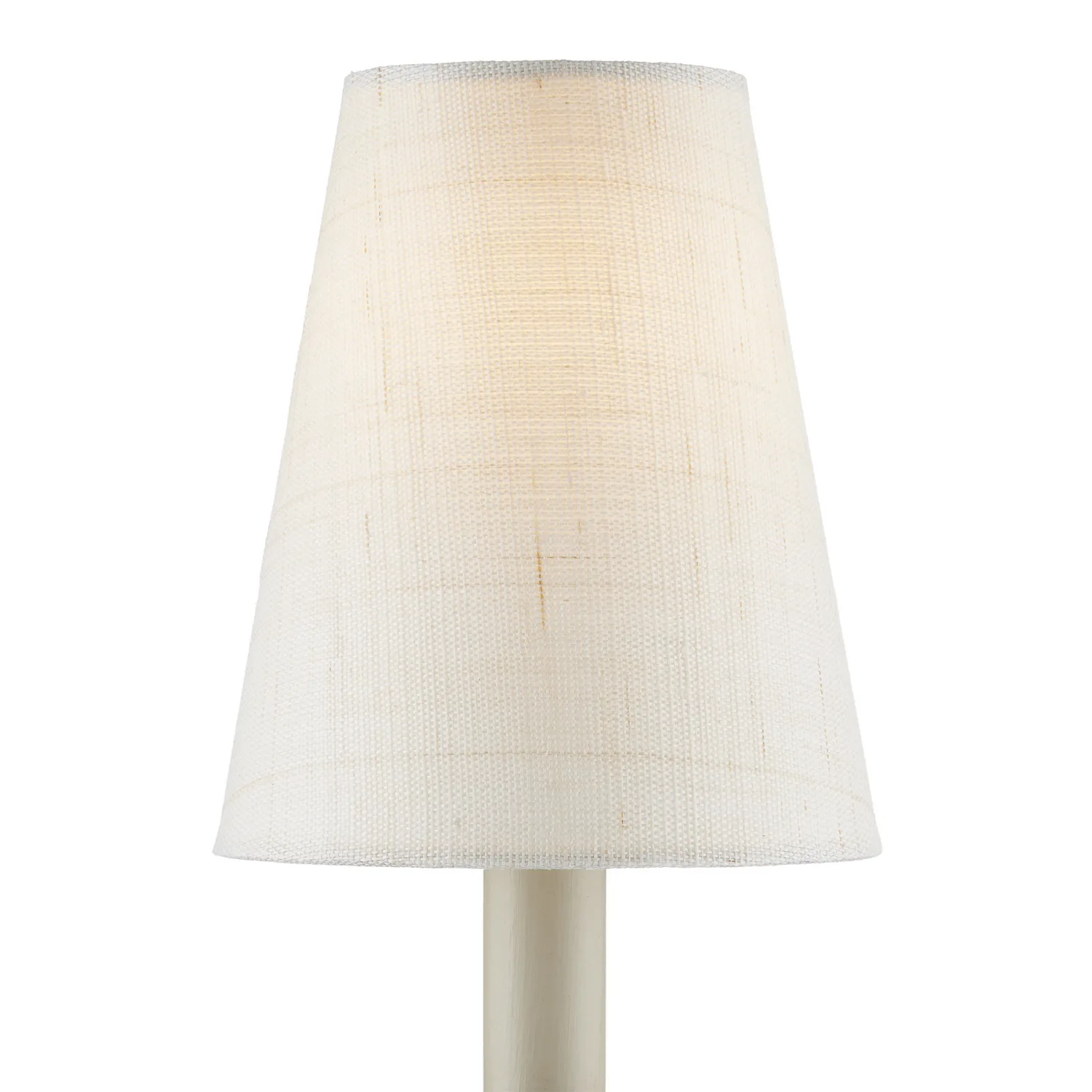 Ivory Fine Grasscloth Chandelier Shade