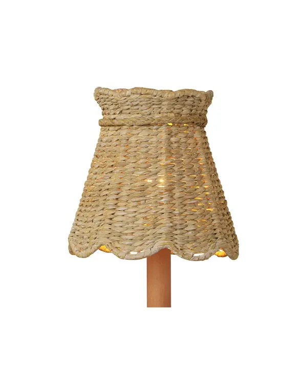 This artisan-made shade brings natural warmth and coastal charm to chandeliers. The handwoven seagrass construction creates unique textural variation in each piece, perfect for adding organic character to traditional or modern fixtures.