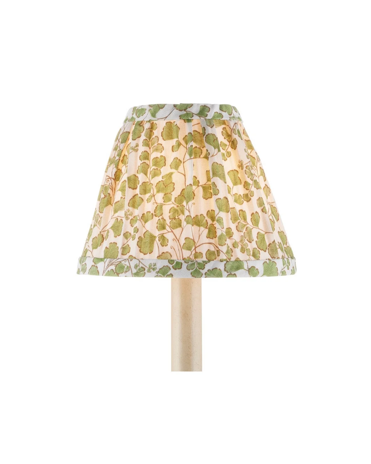 Maiden Fern Chandelier Shade in Green/Ivory