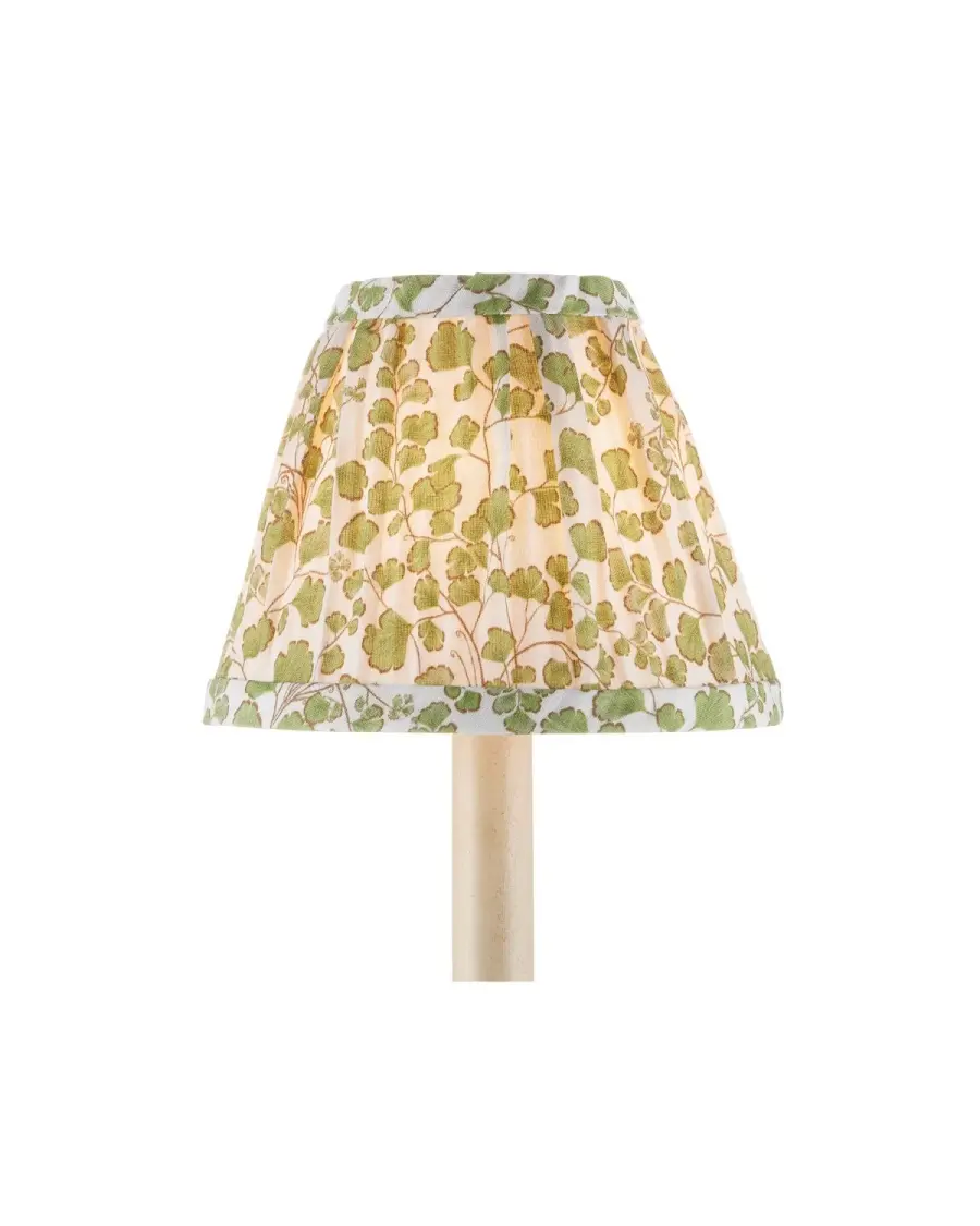Maiden Fern Chandelier Shade in Green/Ivory