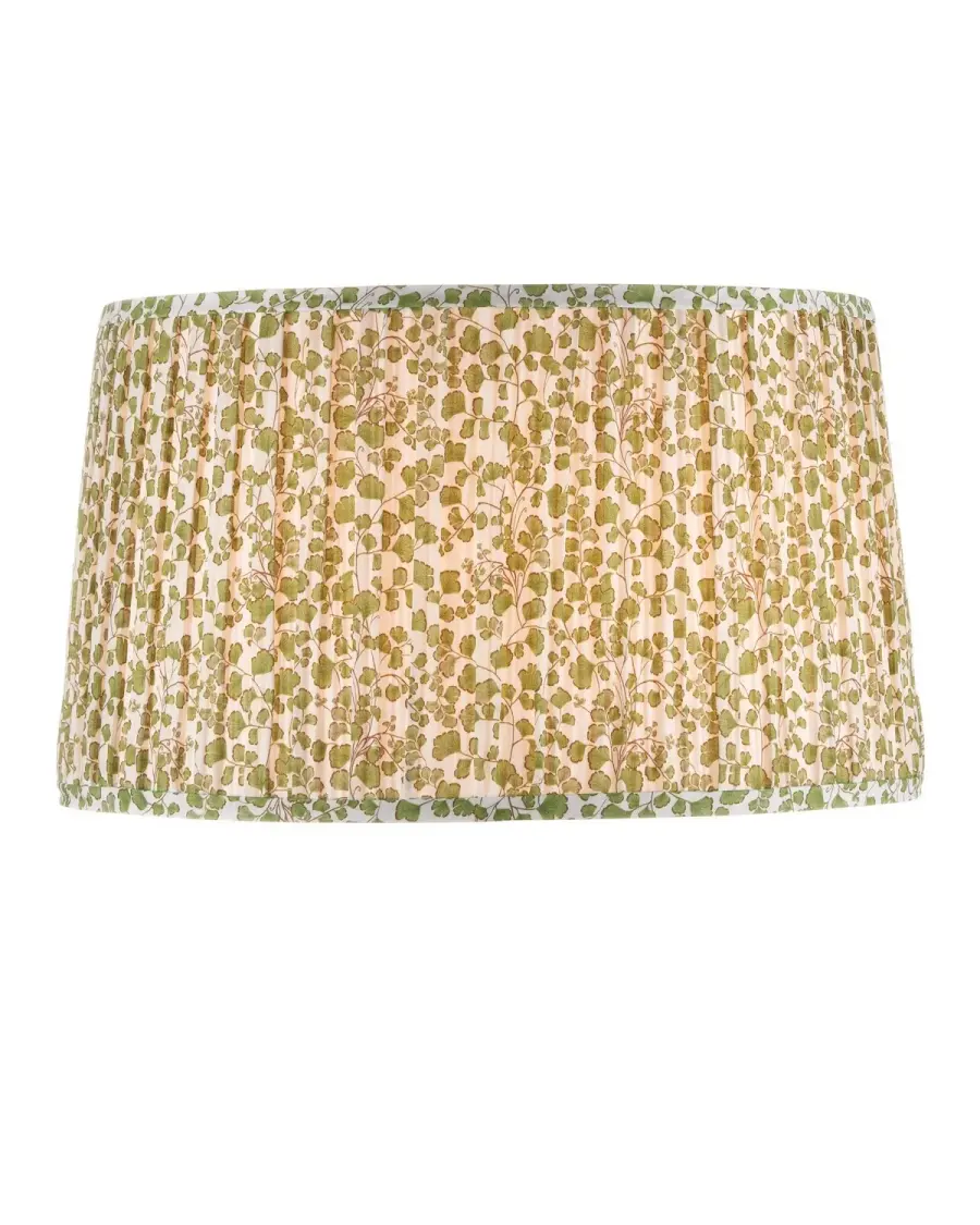 Maiden Fern Lamp Shade in Green/Ivory