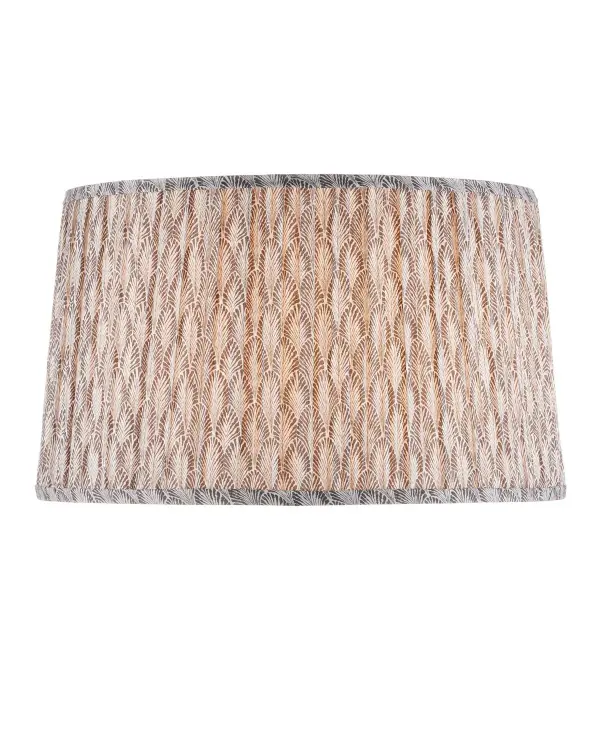 Plume Lamp Shade in Stone/Ivory