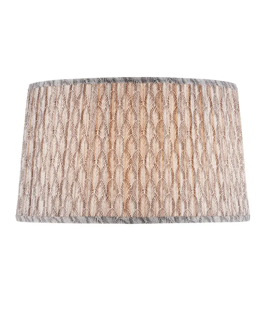 Plume Lamp Shade in Stone/Ivory
