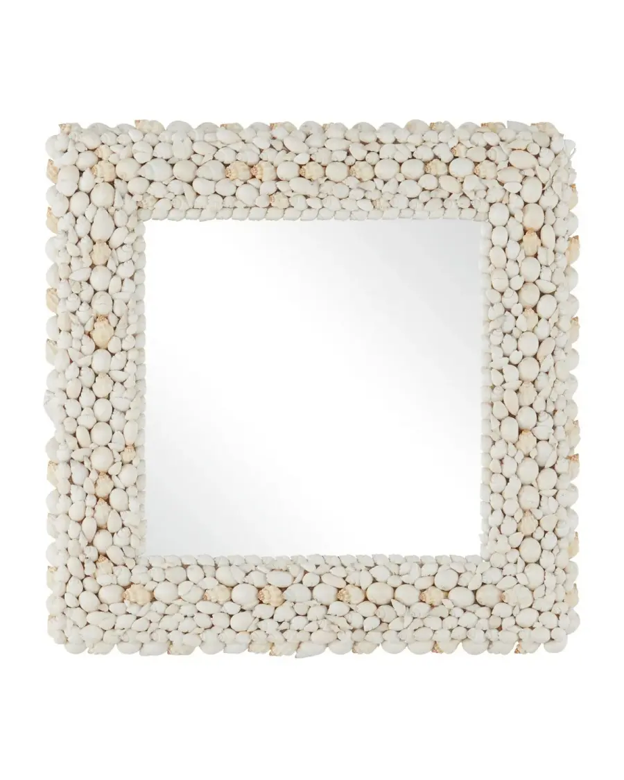 Piddock Square Mirror in White