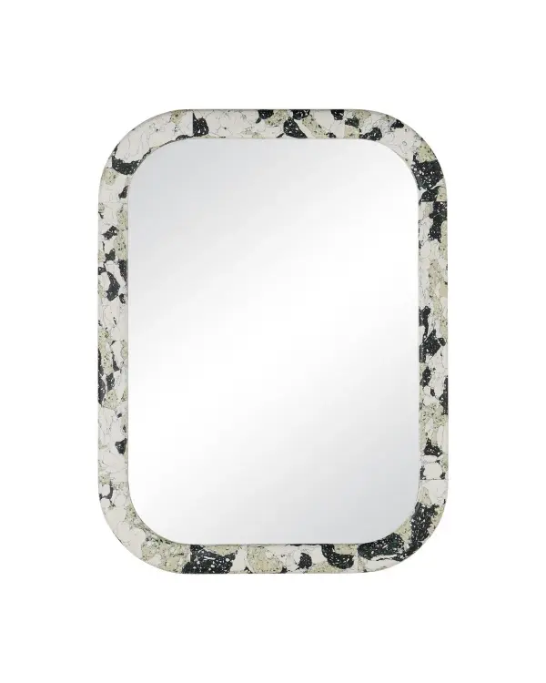 Wolcott Mirror in White / Black / Green