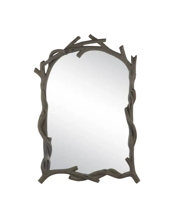 The Dunmore brings dramatic natural character with its gnarled concrete frame crafted in the faux bois tradition. The dark Charbon de Bois finish mimics aged timber while offering the durability of concrete and wrought iron construction.