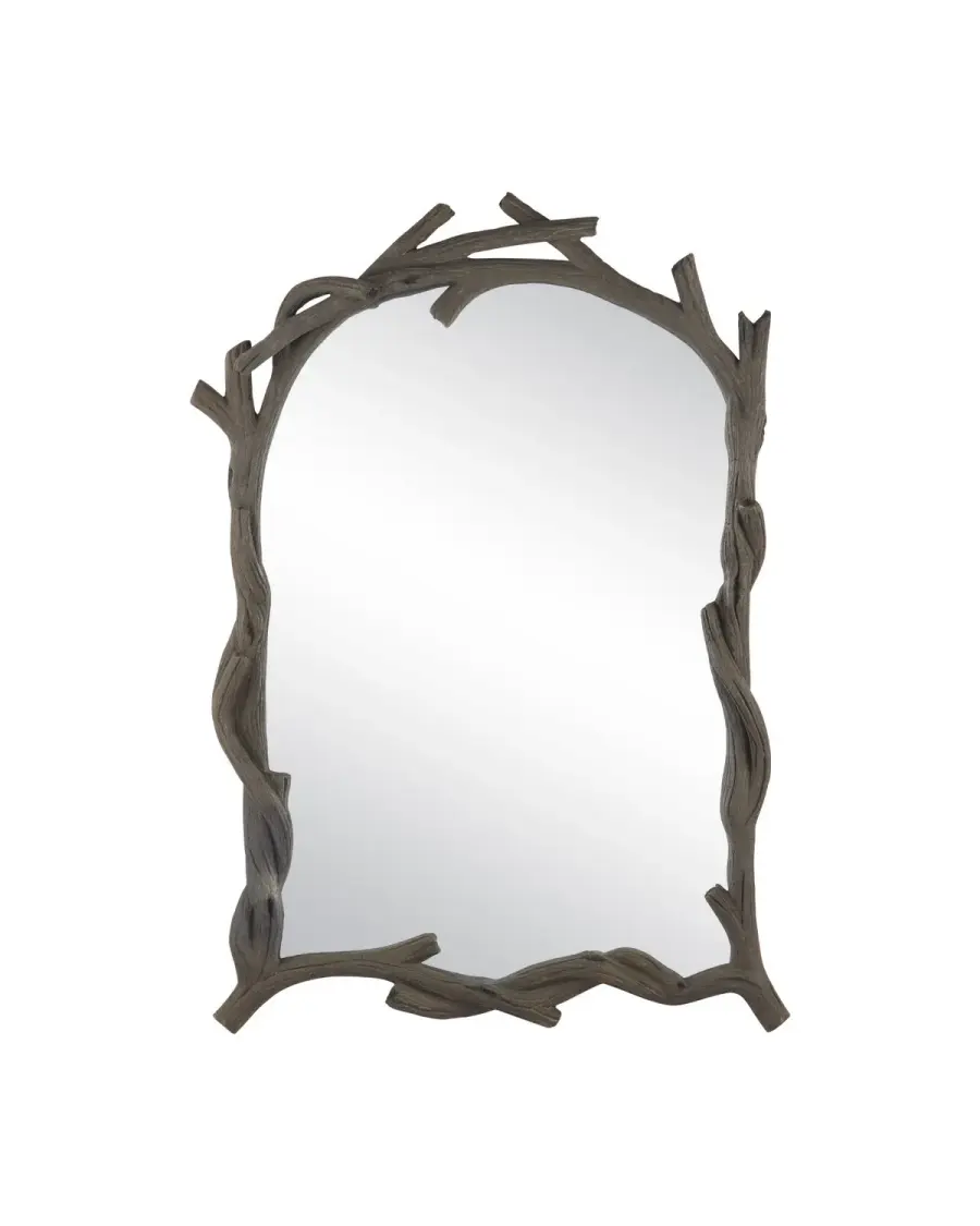 Dunmore Arch Mirror in Charbon de Bois