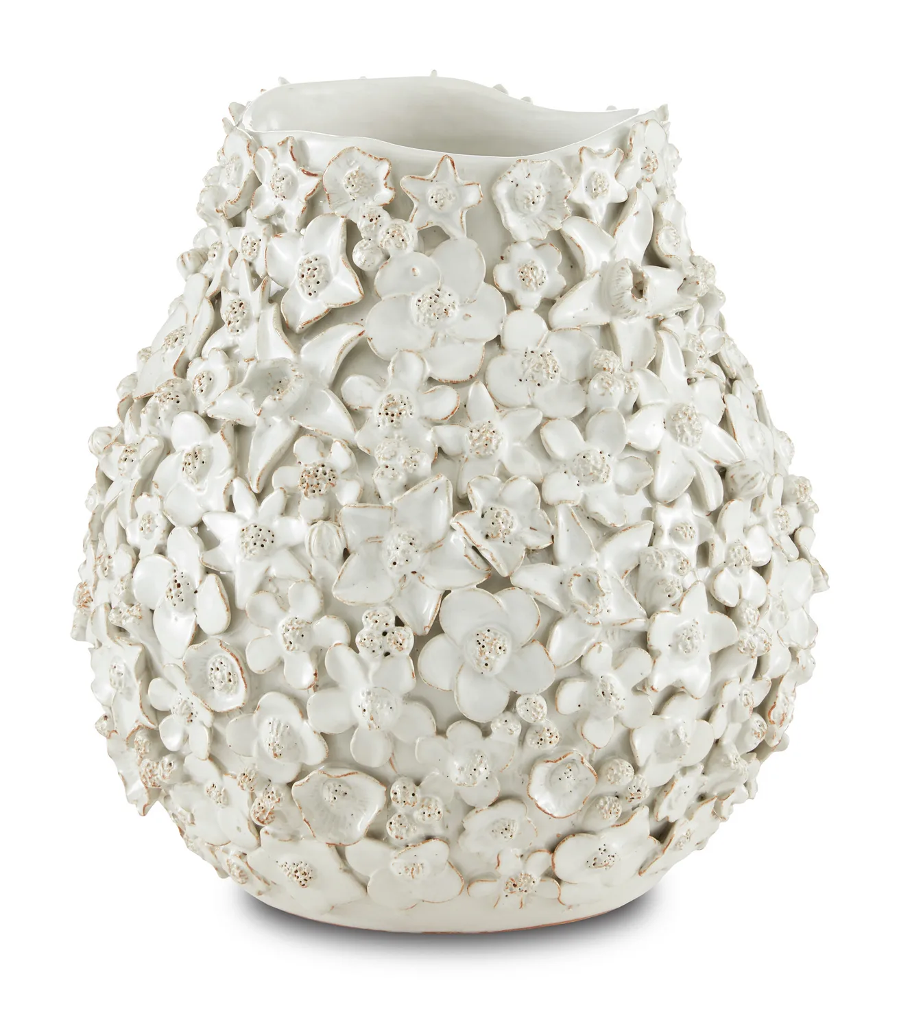Jessamine White Ceramic Vase