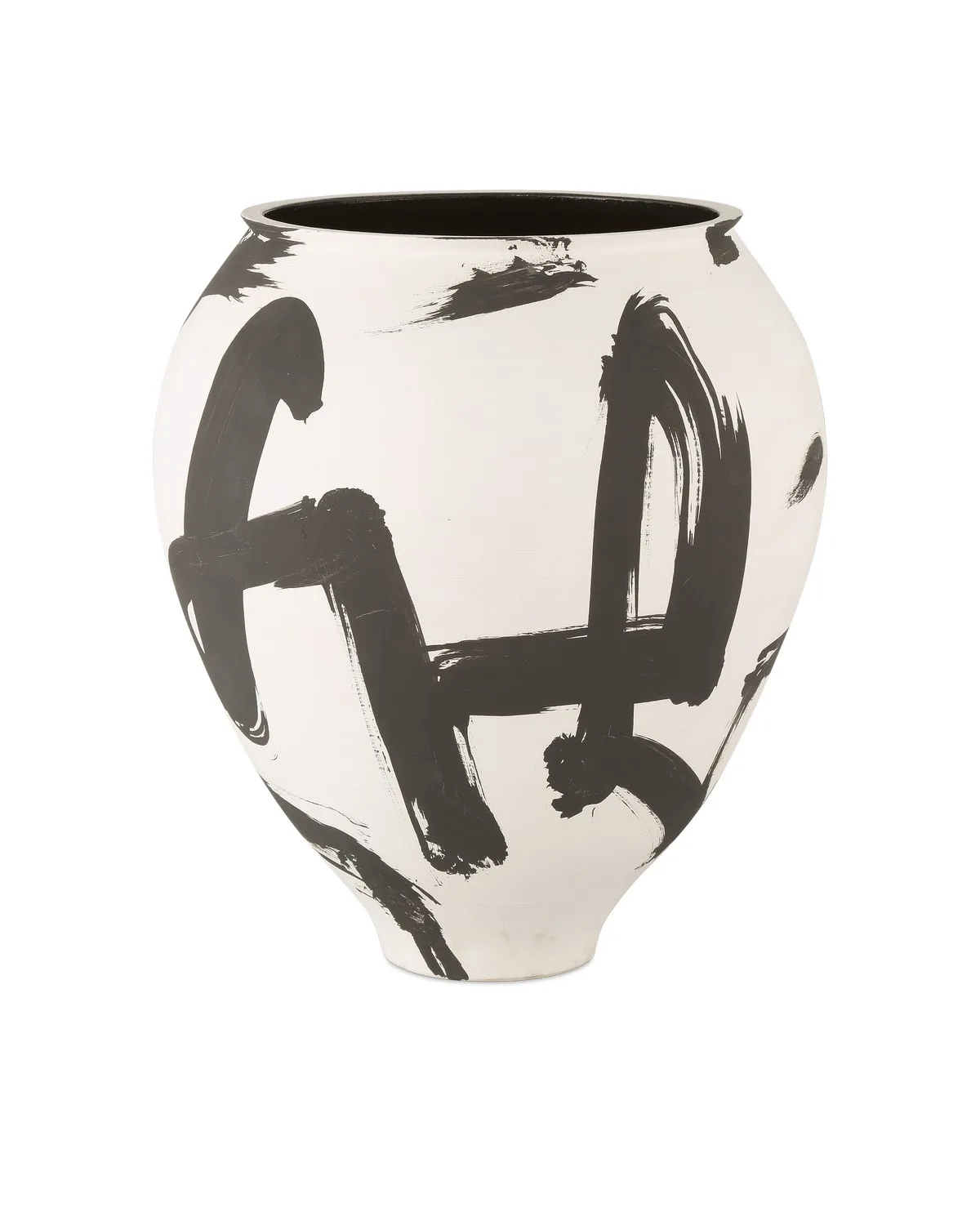 Kenzo Large Vase in Off-White/Black
