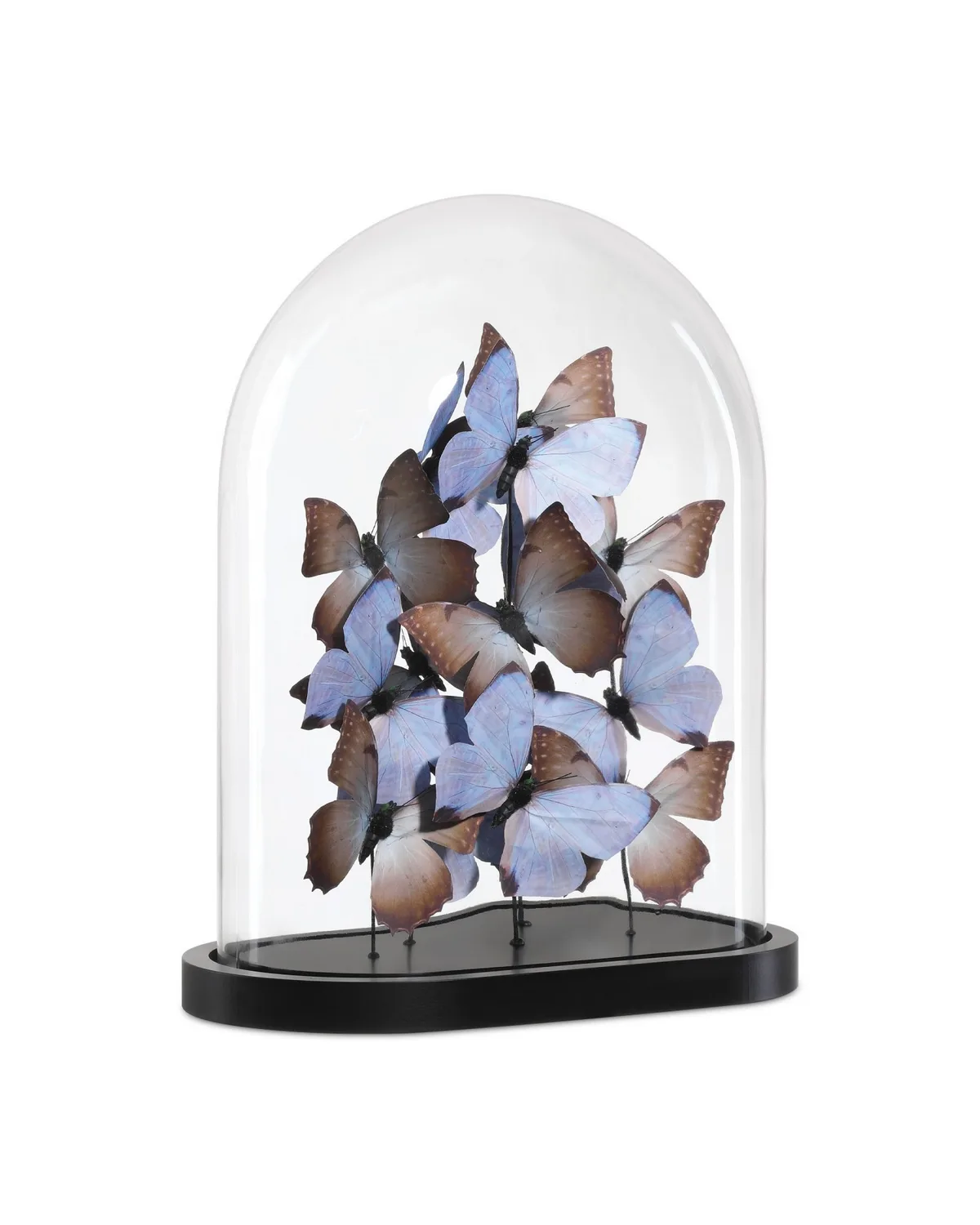 Rue de Bac Butterflies Sculpture in Lilac/Brown/Black/Clear
