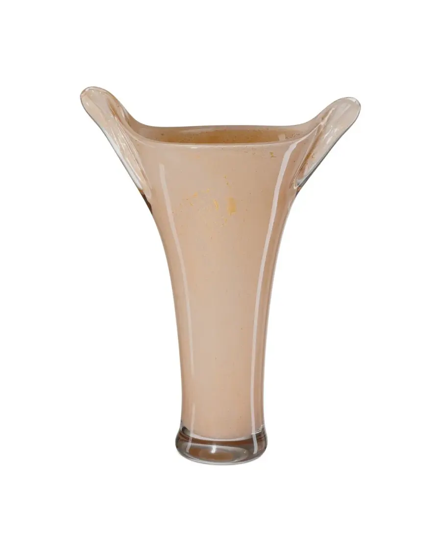 Tamara Tall Vase in Soft Peach/Gold