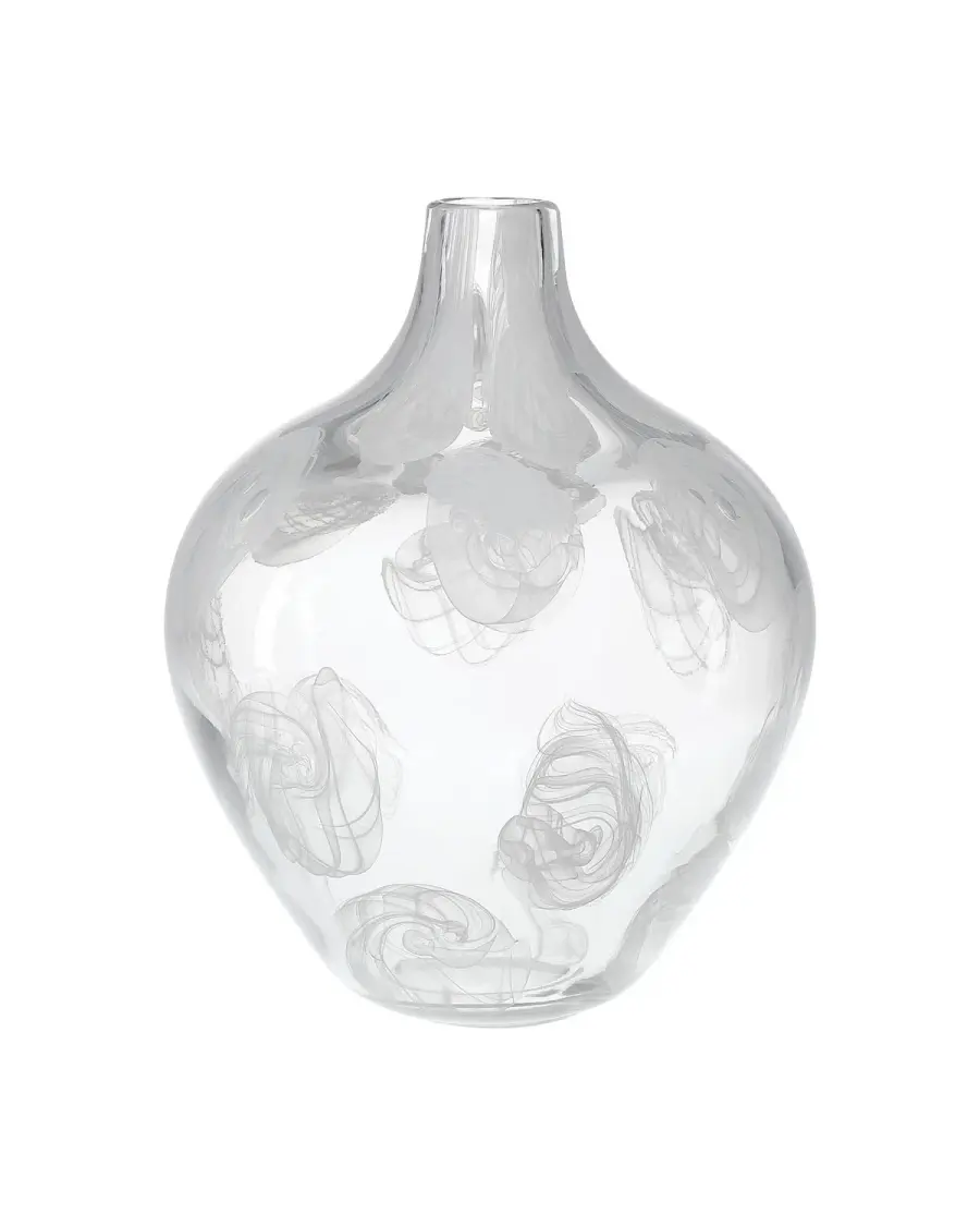 Aetheria Orb Vase in Clear/White