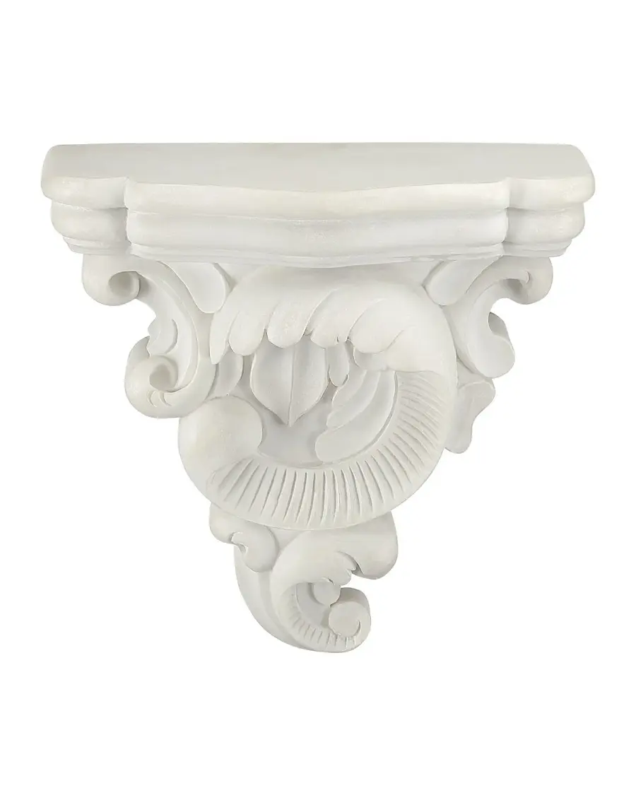 Acanthus Wall Shelf in Antique Off-White