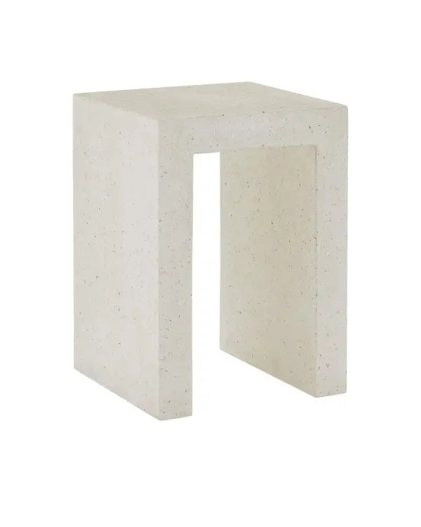 The Carson Accent Table combines contemporary terrazzo styling with exceptional durability. Its fiber-reinforced concrete construction with amber glass and metallic flecks creates visual interest while standing up to outdoor conditions.