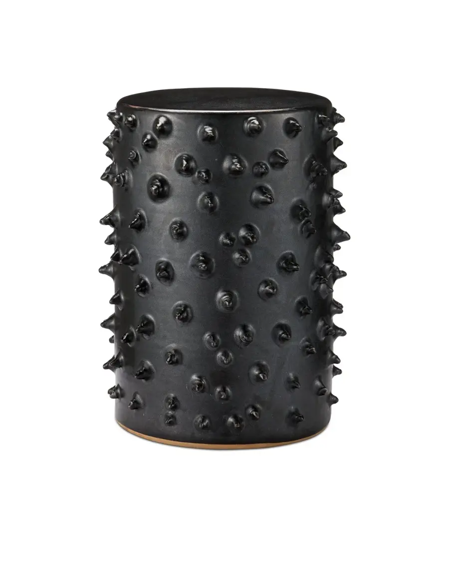 Baltz Black Ceramic Accent Table