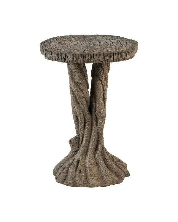 The Dunmore combines raw concrete with wrought iron detailing for a bold industrial aesthetic. Its compact 16-inch footprint and substantial 34-pound weight deliver visual impact without overwhelming smaller spaces.