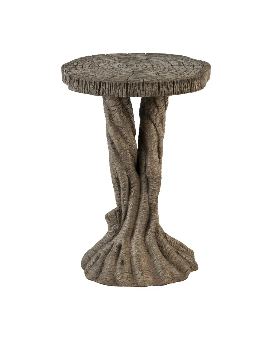 Dunmore Accent Table in Charbon de Bois