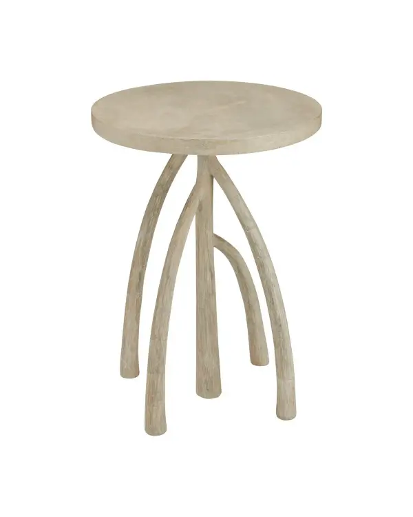 This striking accent table captures the organic beauty of mangrove roots in durable concrete. The faux bois design brings natural texture and artistic presence to any space, while the Portland finish adds subtle sophistication.