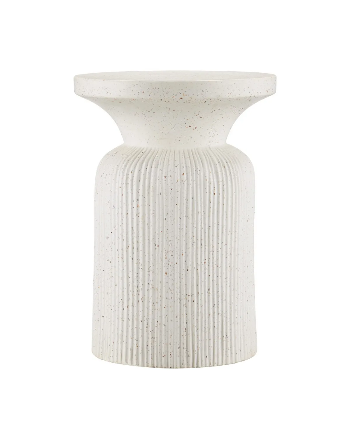 Ridge Ivory Terrazzo Accent Table