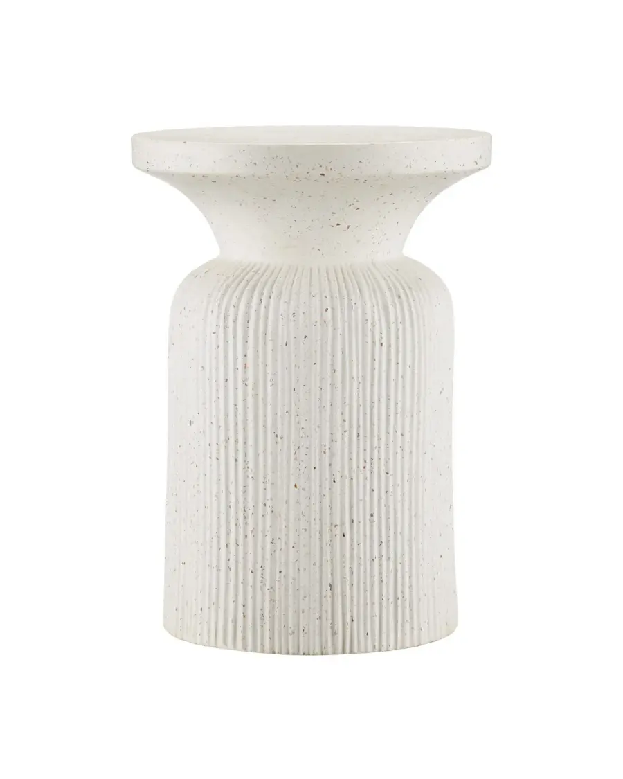 Ridge Ivory Terrazzo Accent Table