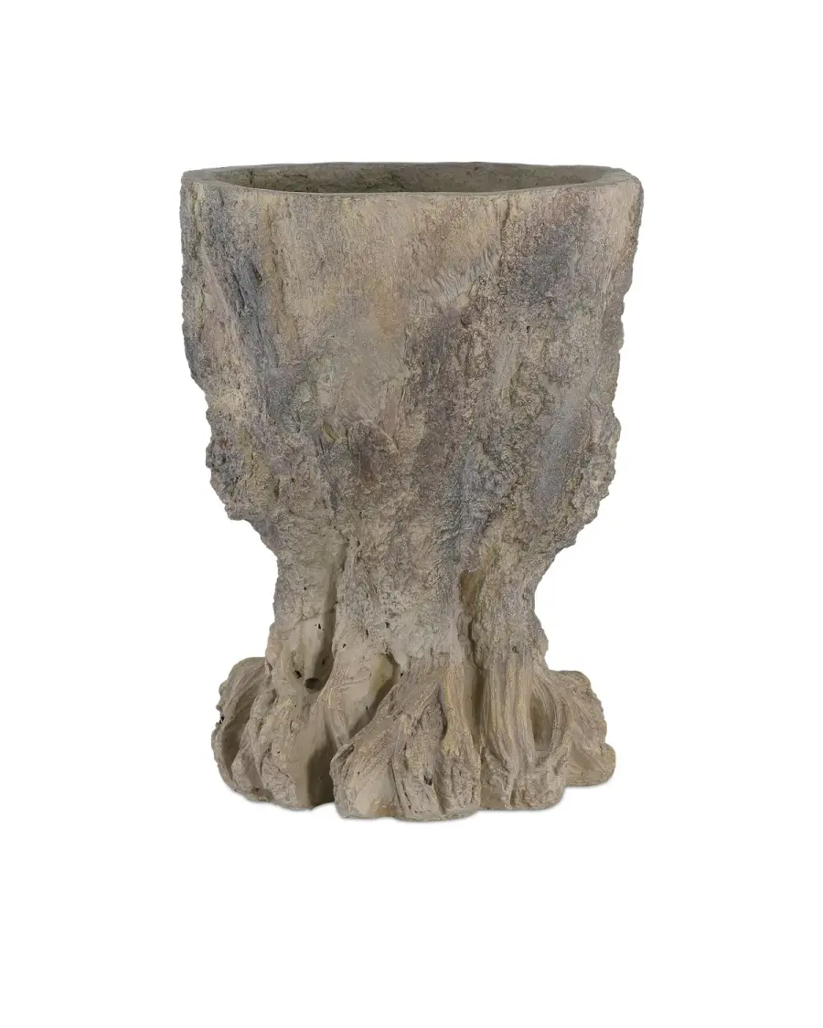 Old Growth Medium Planter in Dark Brown