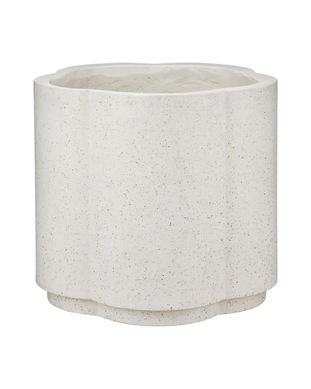 Smerlato Large Ivory Terrazzo Planter