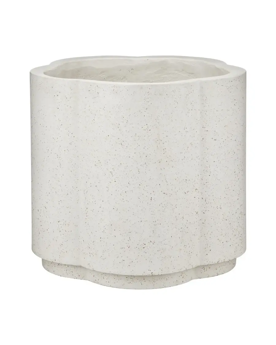 Smerlato Large Ivory Terrazzo Planter
