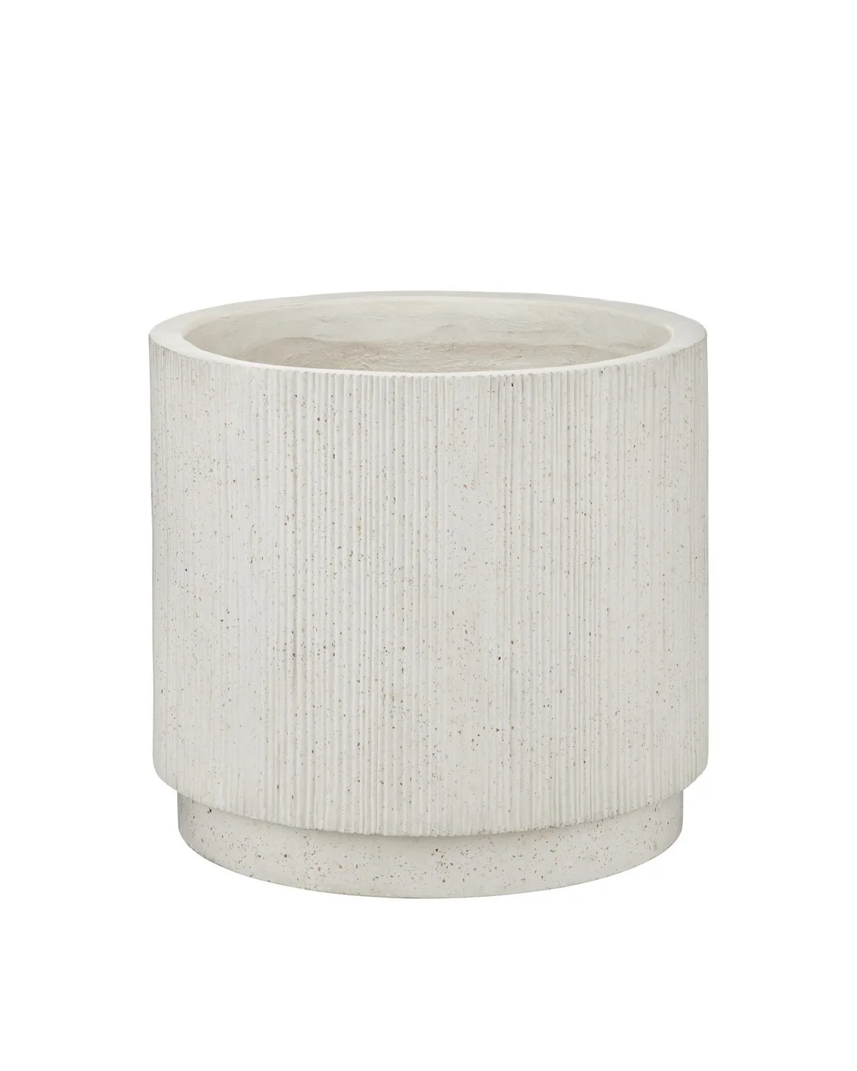 Ridge Medium Ivory Terrazzo Planter