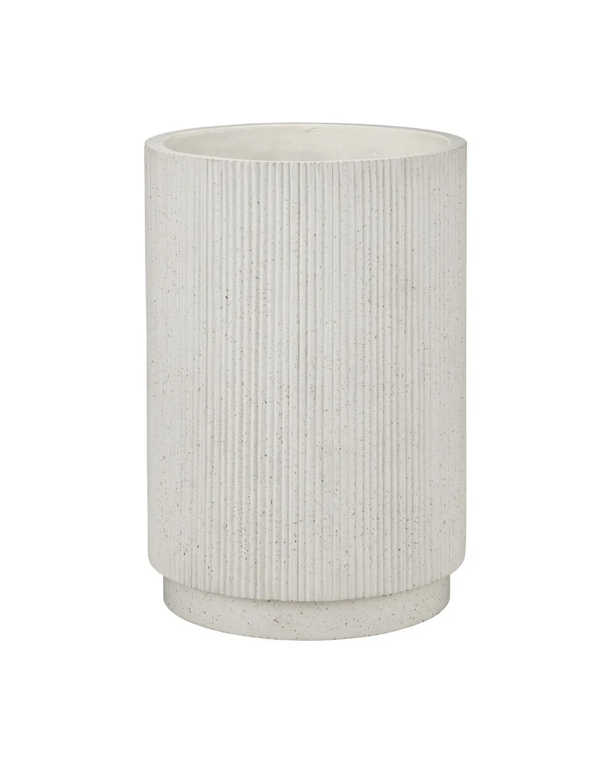 Ridge Large Ivory Terrazzo Planter