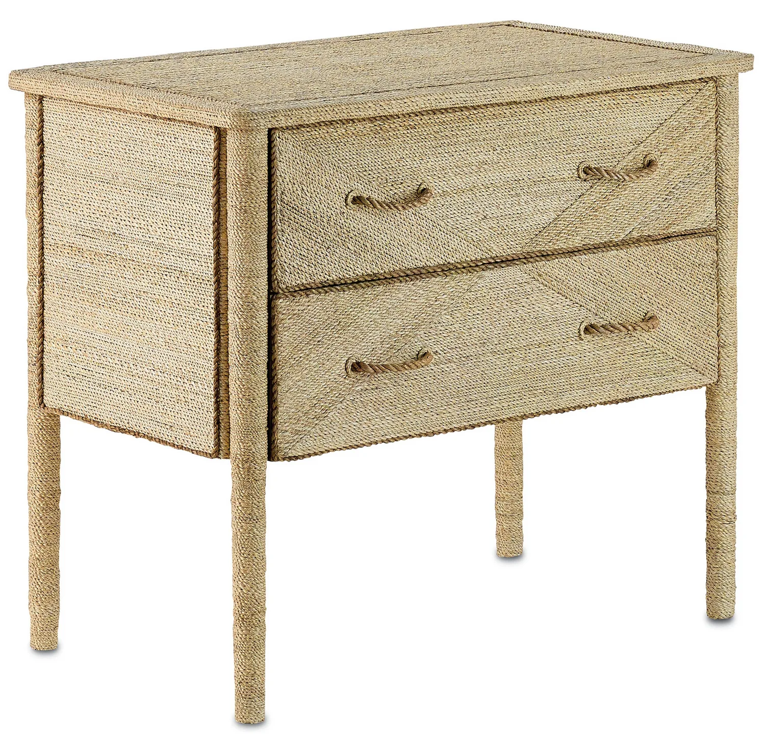 Kaipo Rope Two-Drawer Chest in Natural