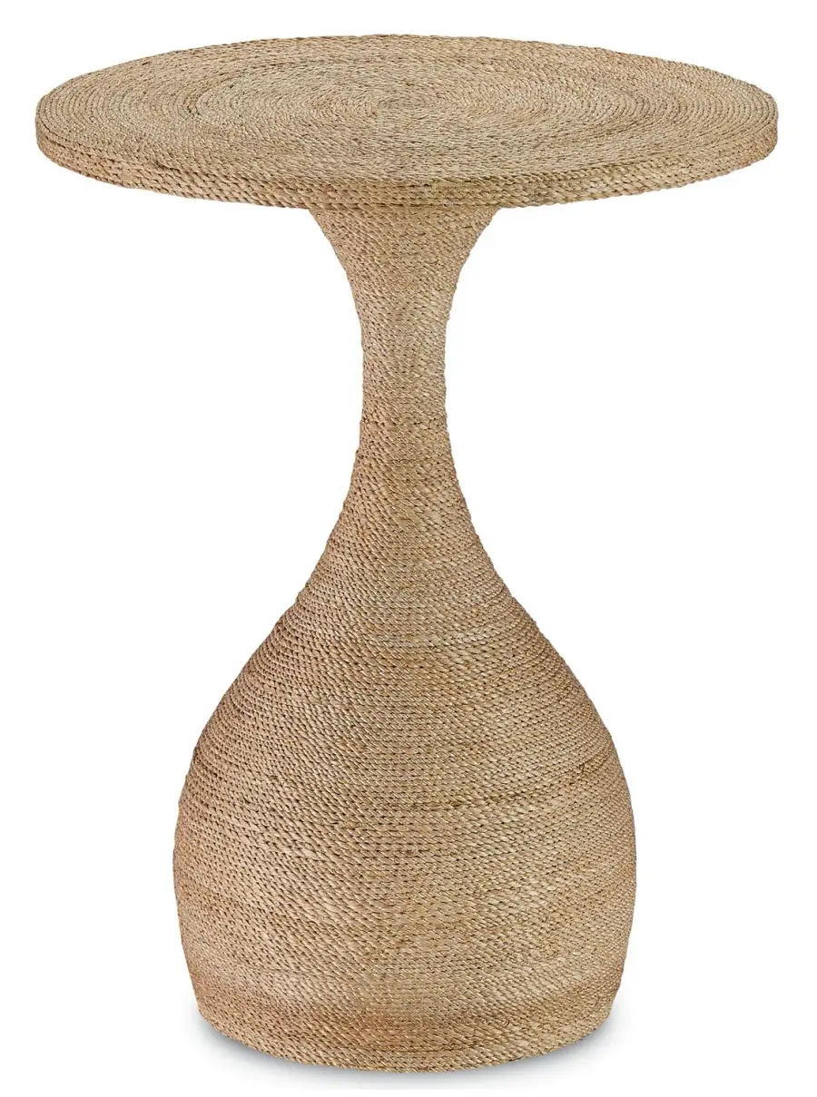 Simo Natural Abaca Rope Accent Table