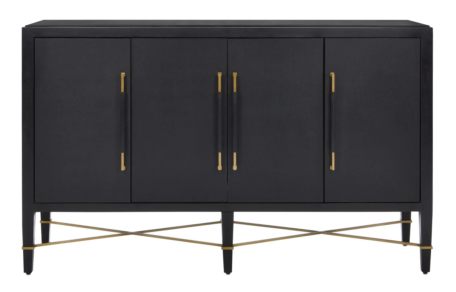 Verona Sideboard in Black/Natural/Champagne