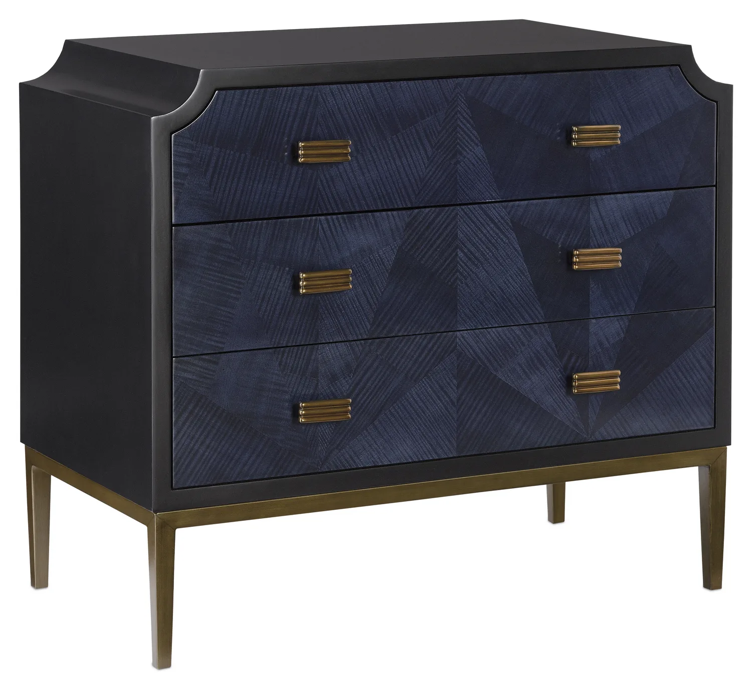 Kallista Chest in Dark Sapphire & Caviar Black